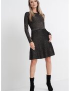 Karl Lagerfeld Rochie combi cu croiala in A - Negru