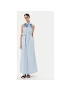 Karl Lagerfeld Rochie de vara dama A2W13004 - Bumbac organic - Albastru deschis - Albastru deschis