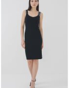 Karl Lagerfeld Rochie midi cambrata - Alb/Negru