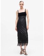 Karl Lagerfeld Rochie midi cu paiete - Negru