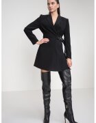 Karl Lagerfeld Rochie-sacou scurta cu pliuri - Negru