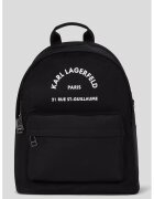 Karl Lagerfeld Rucsac de panza cu imprimeu logo contrastant - Negru
