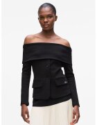 Karl Lagerfeld Sacou cu decolteu pe umeri - Negru