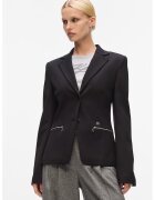 Karl Lagerfeld Sacou cu revere decupate - Negru