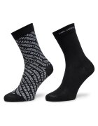 Karl Lagerfeld Set 2 perechi Sosete dama - negru