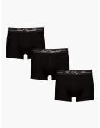 Karl Lagerfeld Set de boxeri din amestec de lyocell - 3 Perechi - Negru stins