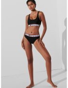 Karl Lagerfeld Slip cu banda logo - Negru
