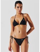 Karl Lagerfeld Slip de baie cu prindere laterala - Negru