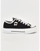 Karl Lagerfeld Tenisi cu logo - Alb/Negru