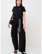 Karl Lagerfeld Tricou cu decolteu la baza gatului - Negru