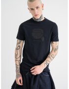 Karl Lagerfeld Tricou cu imprimeu logo - Negru stins