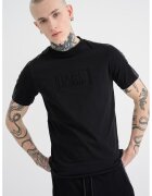 Karl Lagerfeld Tricou cu logo stantat - Negru