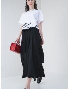 Karl Lagerfeld Tricou de bumbac cu imprimeu logo - Alb/Negru
