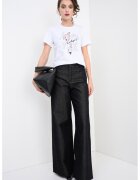 Karl Lagerfeld Tricou din bumbac organic cu imprimeu grafic - Rosu/Alb