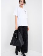 Karl Lagerfeld Tricou din bumbac organic cu imprimeu pe partea din fata si pe partea din spate - Rosu/Alb