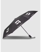 Karl Lagerfeld Umbrela cu design logo - Alb/Negru stins