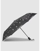 Karl Lagerfeld Umbrela cu model logo - Alb/Negru stins