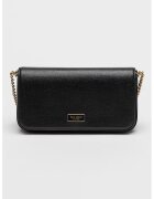 KATE SPADE Geanta de piele cu bareta de umar cu clapa Serena - Negru