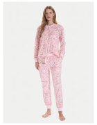 KATE SPADE Pijama dama roz - cu imprimeu