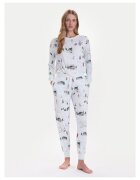 KATE SPADE Pijamale dama albastru deschis - model de iarna