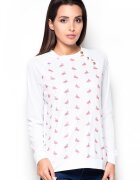 KATRUS Bluza dama maneci lungi - croiala clasica - colorat - poliester 100%