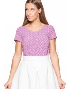 KATRUS Bluza dama model geometric - roz - material textil
