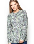 KATRUS Camasa dama multicolor - tesatura neteda - croiala lejera - inchidere cu capse