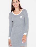 KATRUS Rochie de zi cu zi - gri - casual
