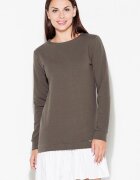 KATRUS Rochie de zi cu zi - maro - bumbac 95% - elastan 5%
