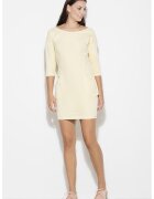 KATRUS Rochie K181 - galben - bumbac -