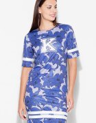 KATRUS Rochie sportiva decolteu minimal - albastra - poliester 100% -