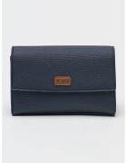 KEDDO Geanta crossbody de piele ecologica cu clapa - Bleumarin
