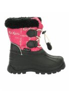Kickers Cizme medii cu blana sintetica - Negru/Roz