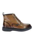 Kickers Ghete din piele cu sireturi - Maro deschis
