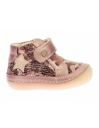 Kickers Pantofi din piele cu animal print - Auriu rose