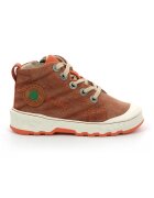 Kickers Pantofi sport mid-high textili cu aplicatie logo - Portocaliu persan