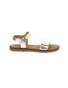Kickers Sandale de piele cu aspect metalizat - Auriu