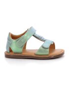 Kickers Sandale de piele cu velcro - Verde