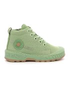 Kickers Tenisi textili cu fermoar - Verde pal