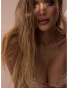 Kinga Sutien push-up cu broderie si armatura Gloria - Crem