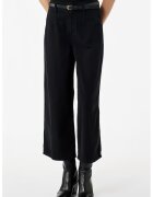 KOTON Blugi crop cu croiala ampla si curea - Negru
