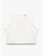 KOTON Bluza crop cu decolteu rotund - Alb