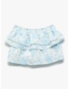 KOTON Bluza cu decolteu pe umeri si imprimeu floral - Alb/Albastru deschis