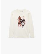 KOTON Bluza cu imprimeu grafic - Crem