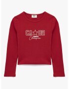 KOTON Bluza cu imprimeu text - Rosu vermillion