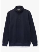 KOTON Bluza de trening cu aspect texturat si guler mediu - Bleumarin