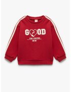 KOTON Bluza de trening cu broderie - Rosu inchis