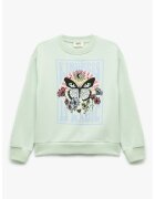 KOTON Bluza de trening cu decolteu la baza gatului si design grafic - Verde pal