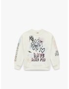 KOTON Bluza de trening cu imprimeu grafic - Alb fildes/Negru/Roz