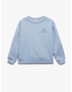 KOTON Bluza de trening cu imprimeu pe piept - Albastru pastel